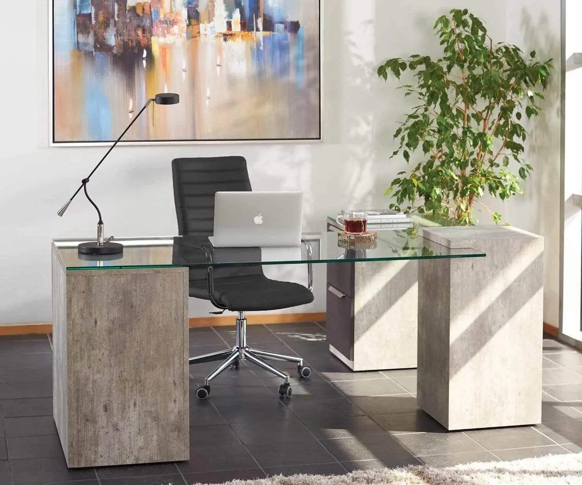 Alva Executive Desk, Right-Facing Return