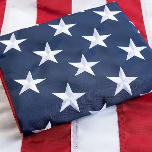 American Flag Indestructible US Flag 4x6 Heavy Duty Outdoor USA 420d Nylon TearProof Flags for Outside High Wind All Weather Longest Lasting Embroidered Stars