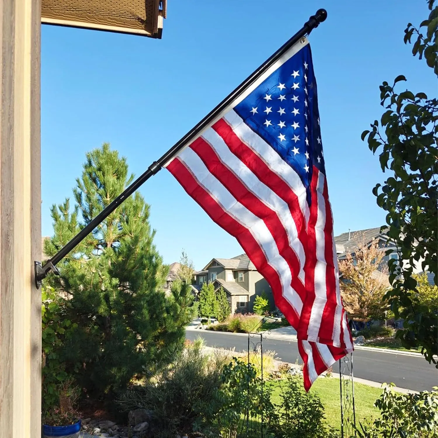 American Flag Indestructible US Flag 4x6 Heavy Duty Outdoor USA 420d Nylon TearProof Flags for Outside High Wind All Weather Longest Lasting Embroidered Stars