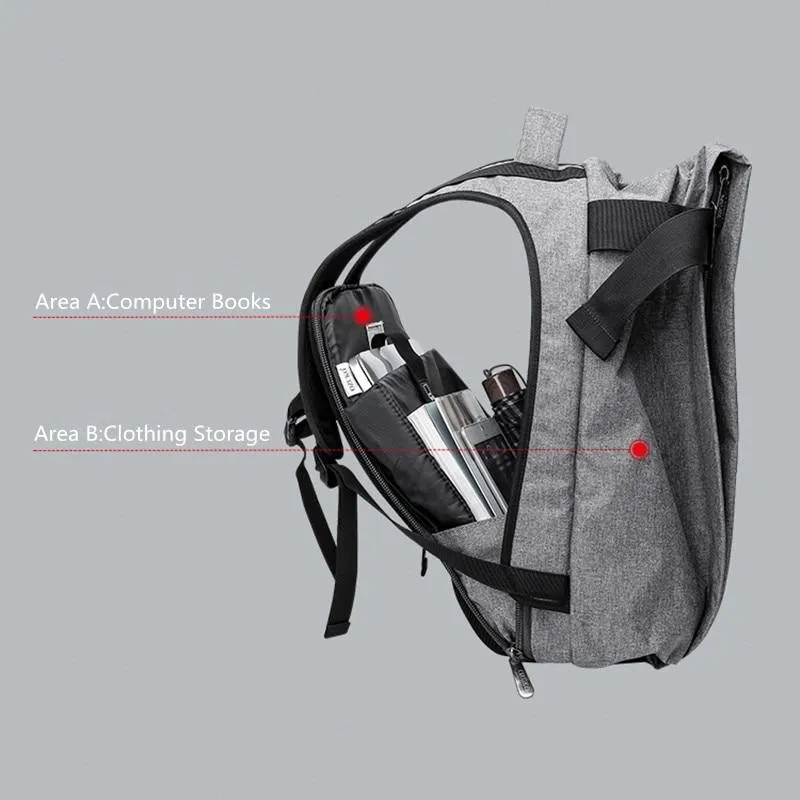 Anti Theft Laptop Backpack Men 15.6 Travel Rucksack Pack Bag Large Capacity