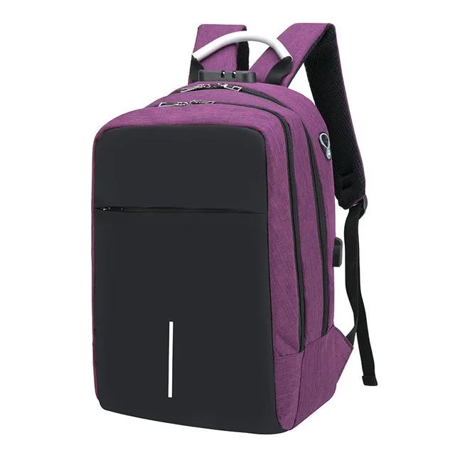 Anti Theft Laptop USB Smart Backpack
