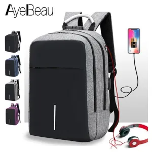 Anti Theft Laptop USB Smart Backpack