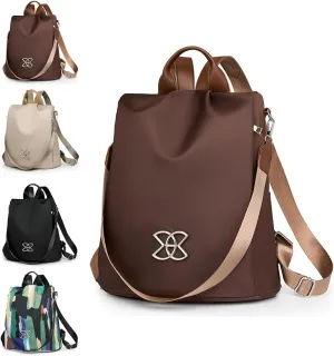 Anti-Theft Large Capacity Backpack, Leisure Shoulder Bag, Shoulder Bag for Women, Leisure Shoulder Backpack for Women (Brown)