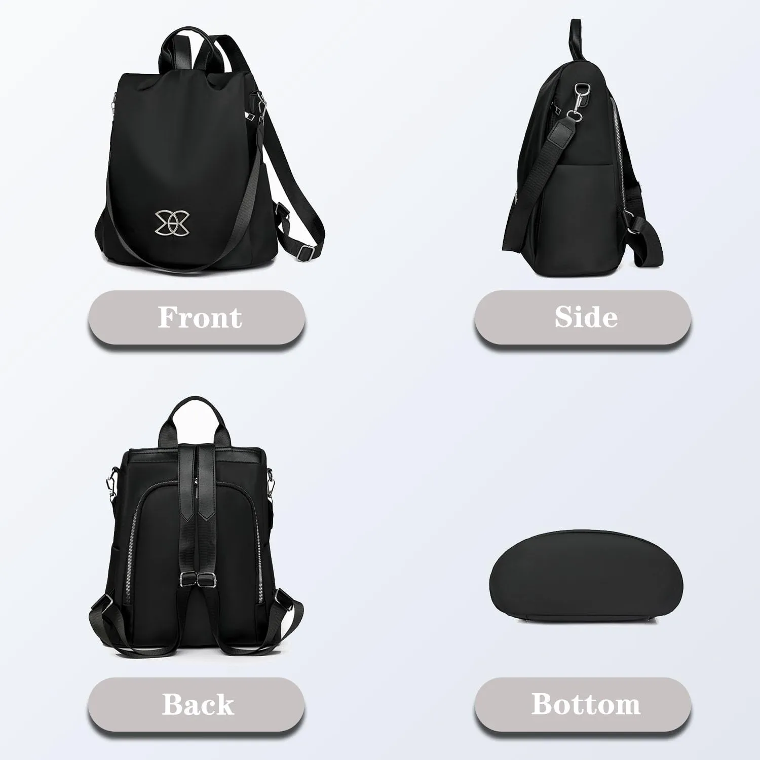 Anti-Theft Large Capacity Backpack, Leisure Shoulder Bag, Shoulder Bag for Women, Leisure Shoulder Backpack for Women (Brown)