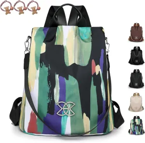 Anti-Theft Large Capacity Backpack, Shoulder Bag for Women, Crossbody Lightweight Lavazza Backpack Bishe Bag (Multicolor)