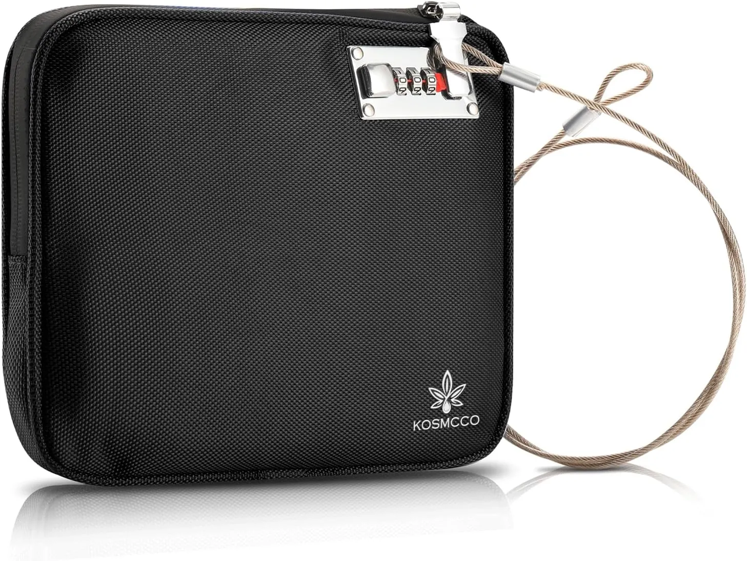 Anti-Theft Locking Beach Bag, 9x7.5-inch Portable Beach Safe for Securing Your Valuables and Phone – Black