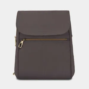 Anti-Theft Signature Slim Backpack with 5-Point Anti-Theft Protection Color Smoke