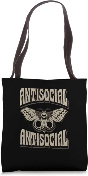 Antisocial Butterfly Solitude Loner Shy Geek Quiet Introvert Tote Bag