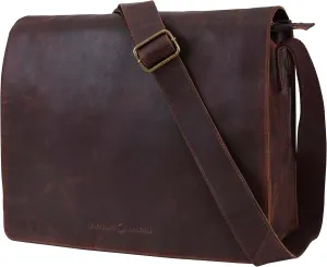 Antonio Valeria Albert Premium Leather Messenger Bag for Men