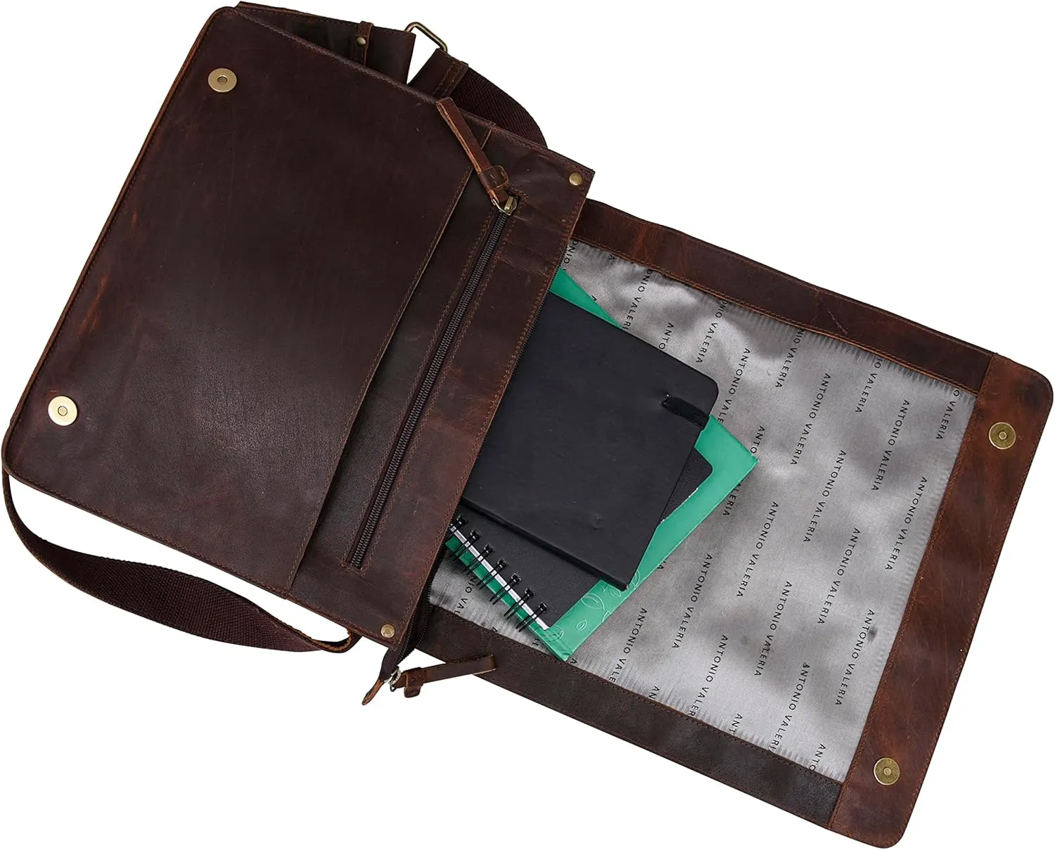 Antonio Valeria Albert Premium Leather Messenger Bag for Men