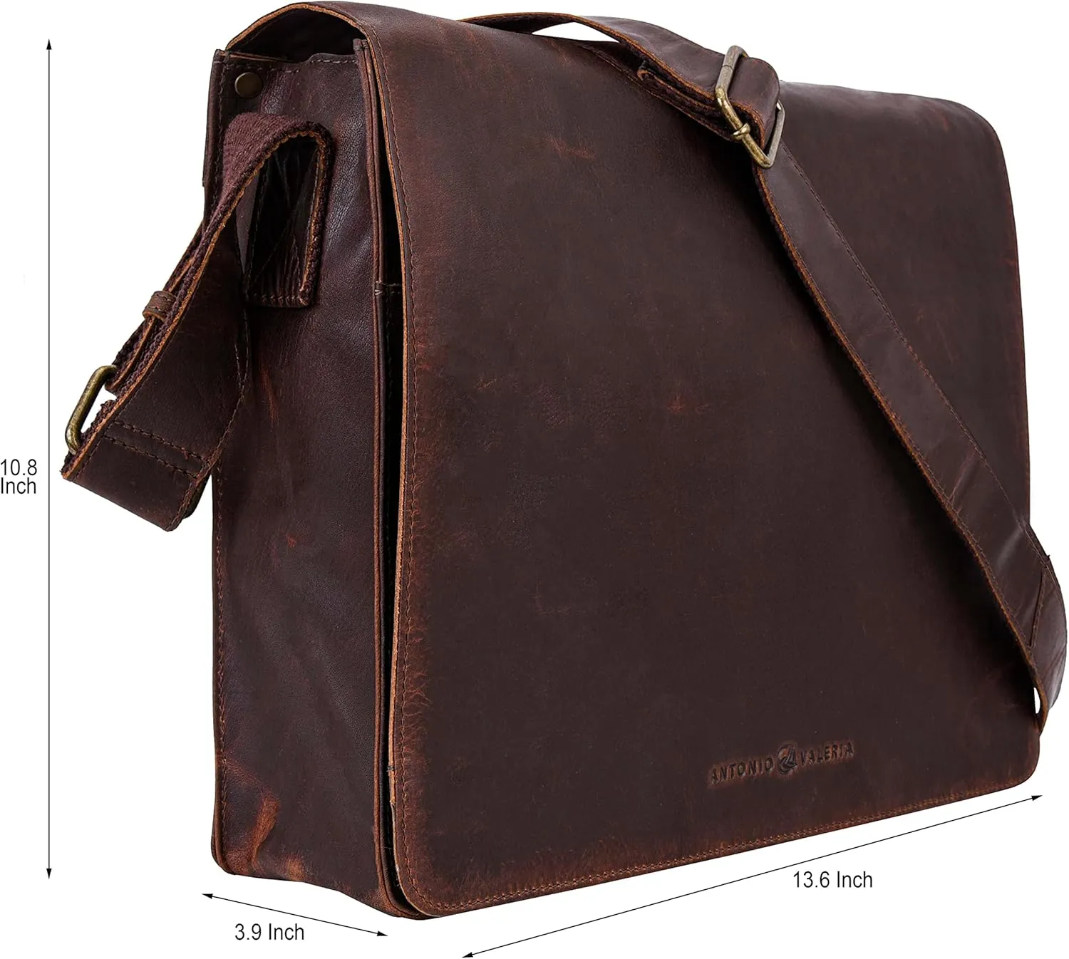Antonio Valeria Albert Premium Leather Messenger Bag for Men