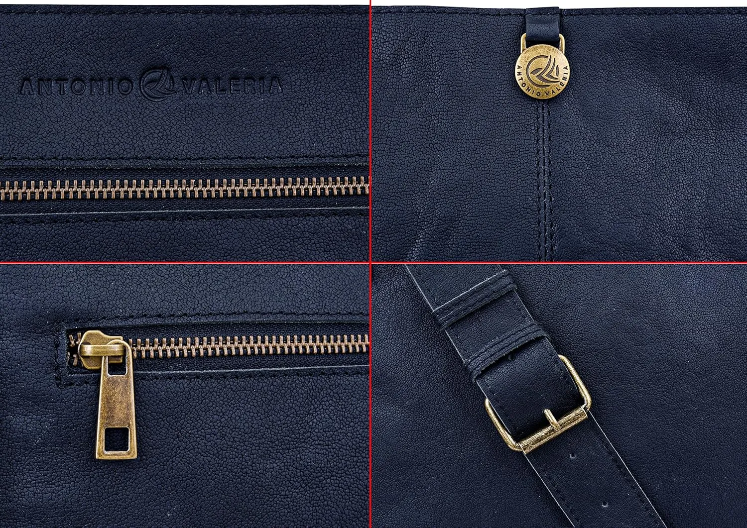 ANTONIO VALERIA Austin Premium Leather Messenger Bag for Men
