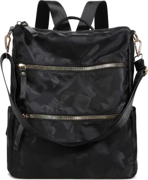 AO ALI VICTORY Women Nylon Backpack Purse Handbags and Shoulder Bag College Bookbags Anti Theft Travel Purses Casual Daypack