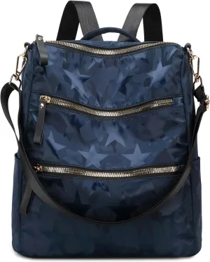 AO ALI VICTORY Women Nylon Backpack Purse Handbags and Shoulder Bag College Bookbags Anti Theft Travel Purses Casual Daypack
