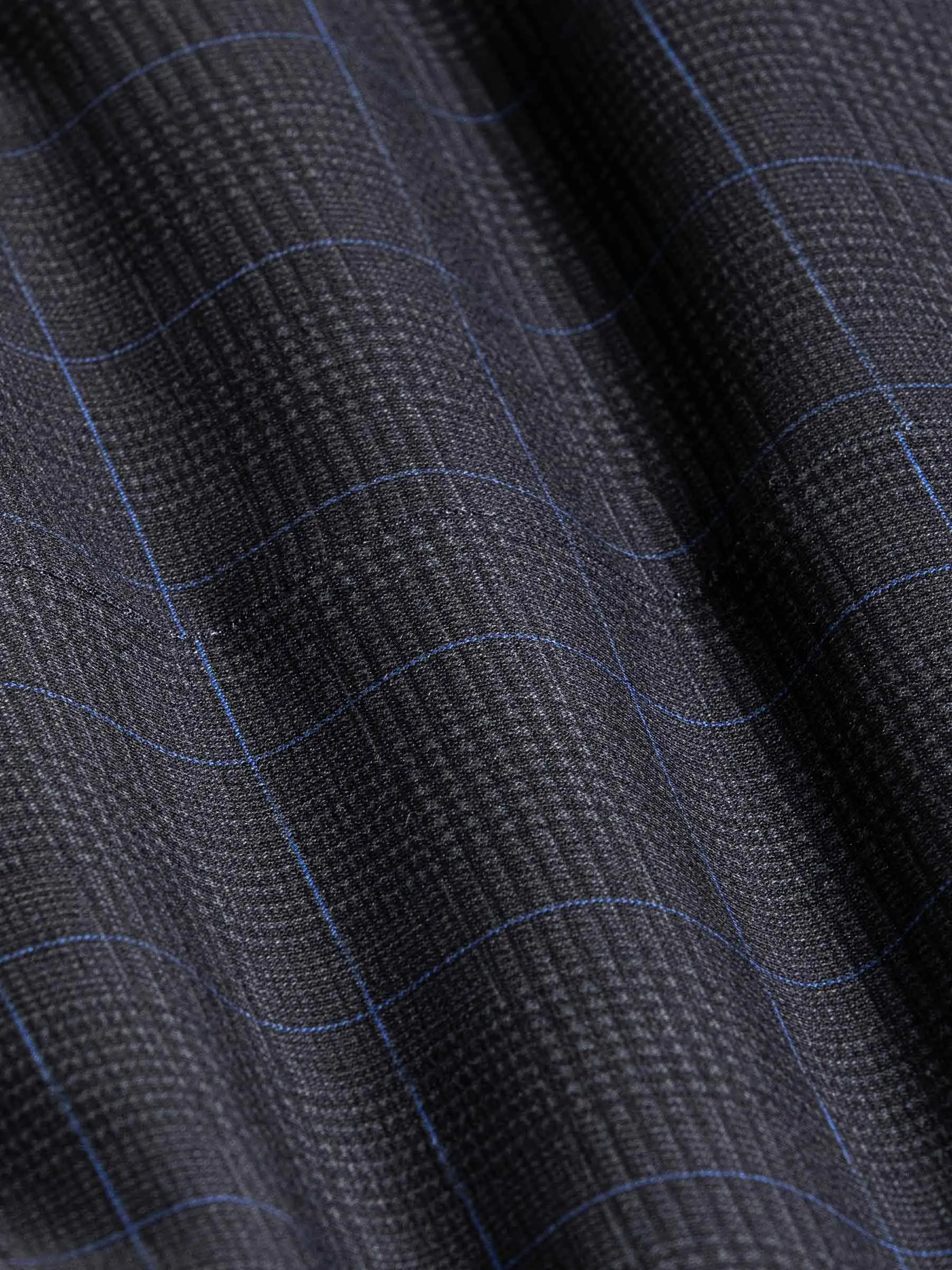 Archer Checkered Indigo Navy Blazer