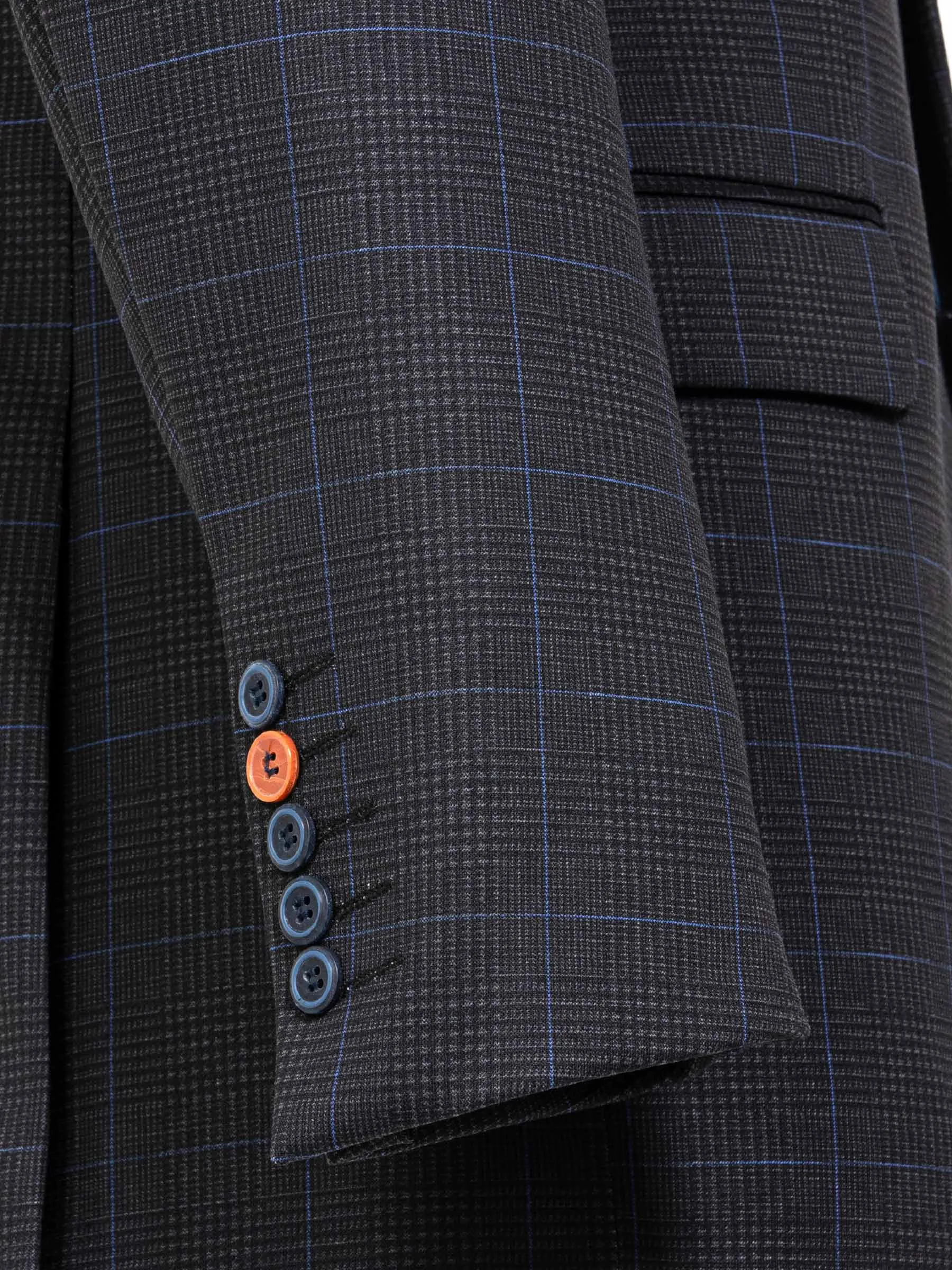 Archer Checkered Indigo Navy Blazer