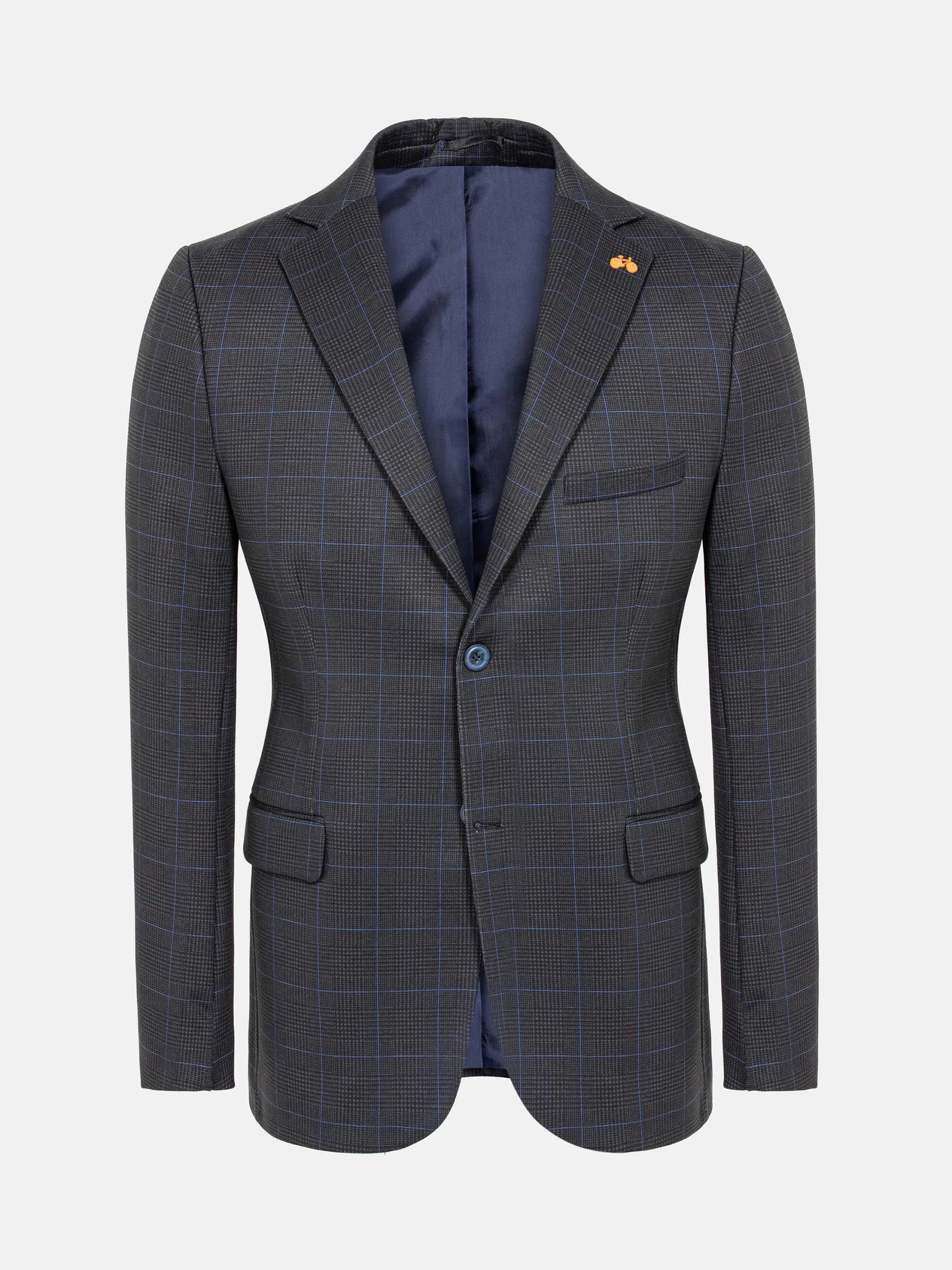 Archer Checkered Indigo Navy Blazer