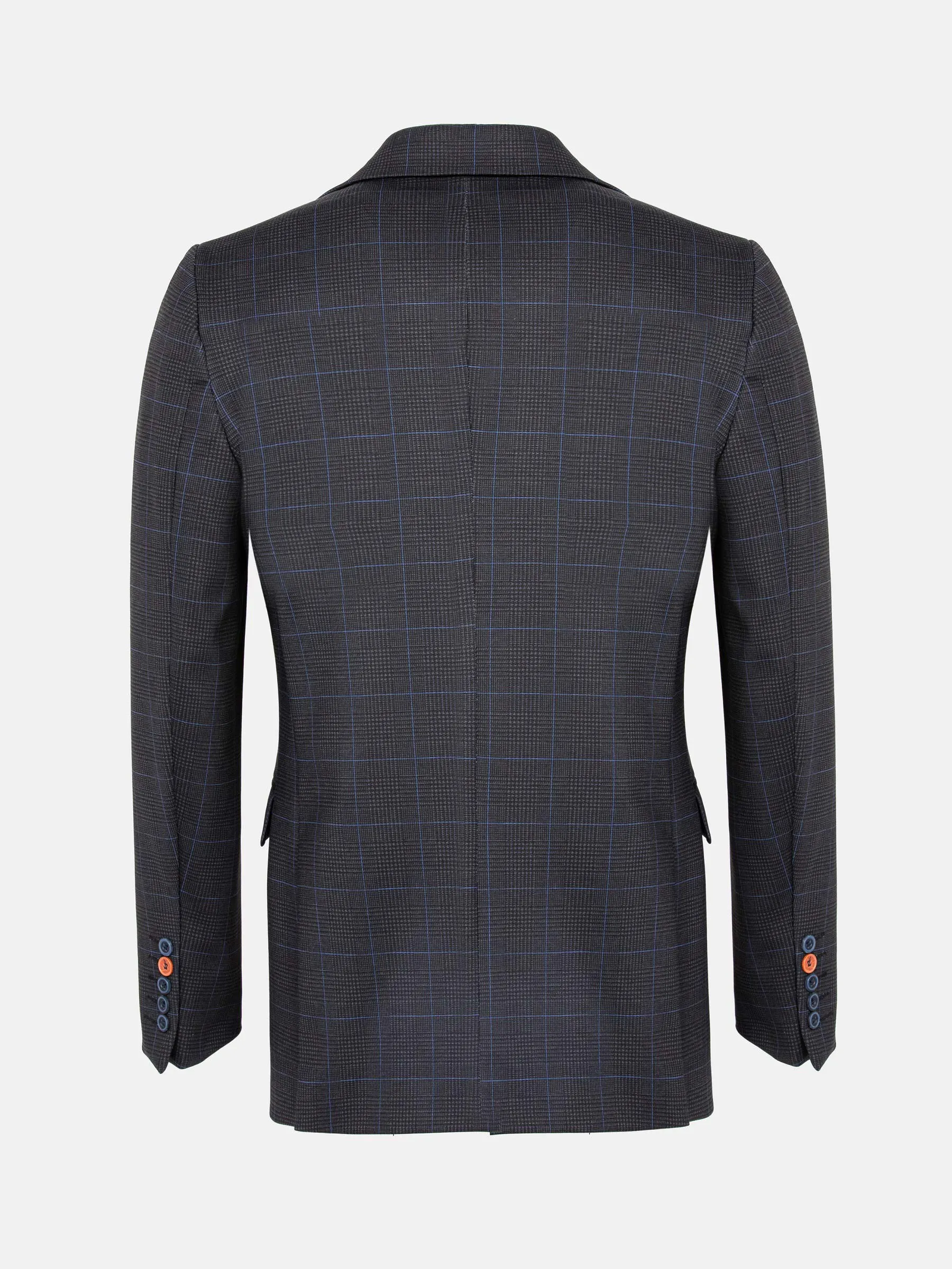 Archer Checkered Indigo Navy Blazer