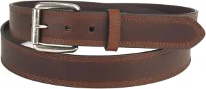 ARIAT Men's Rollershirt Triple Stitch Leather Belt