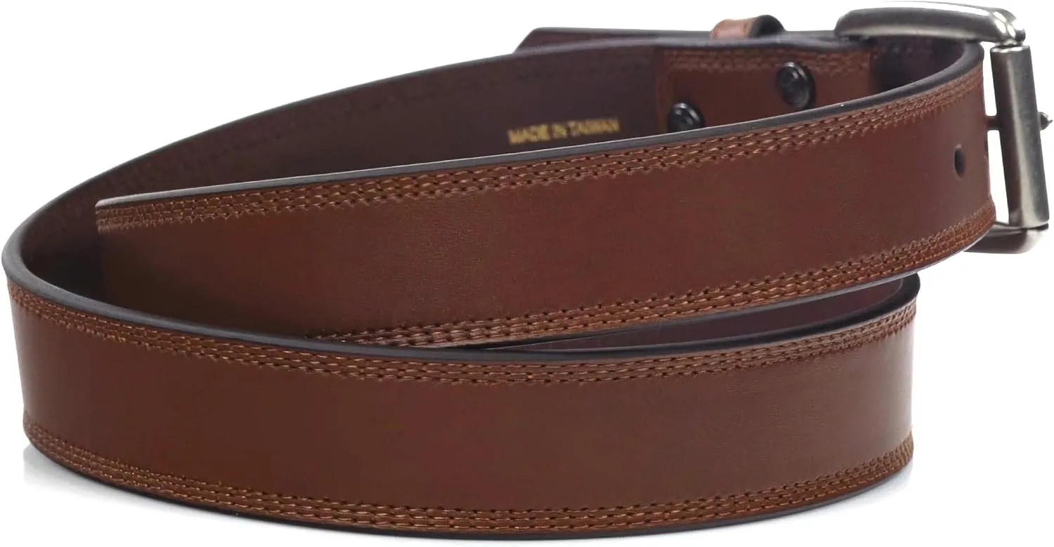 ARIAT Men's Rollershirt Triple Stitch Leather Belt