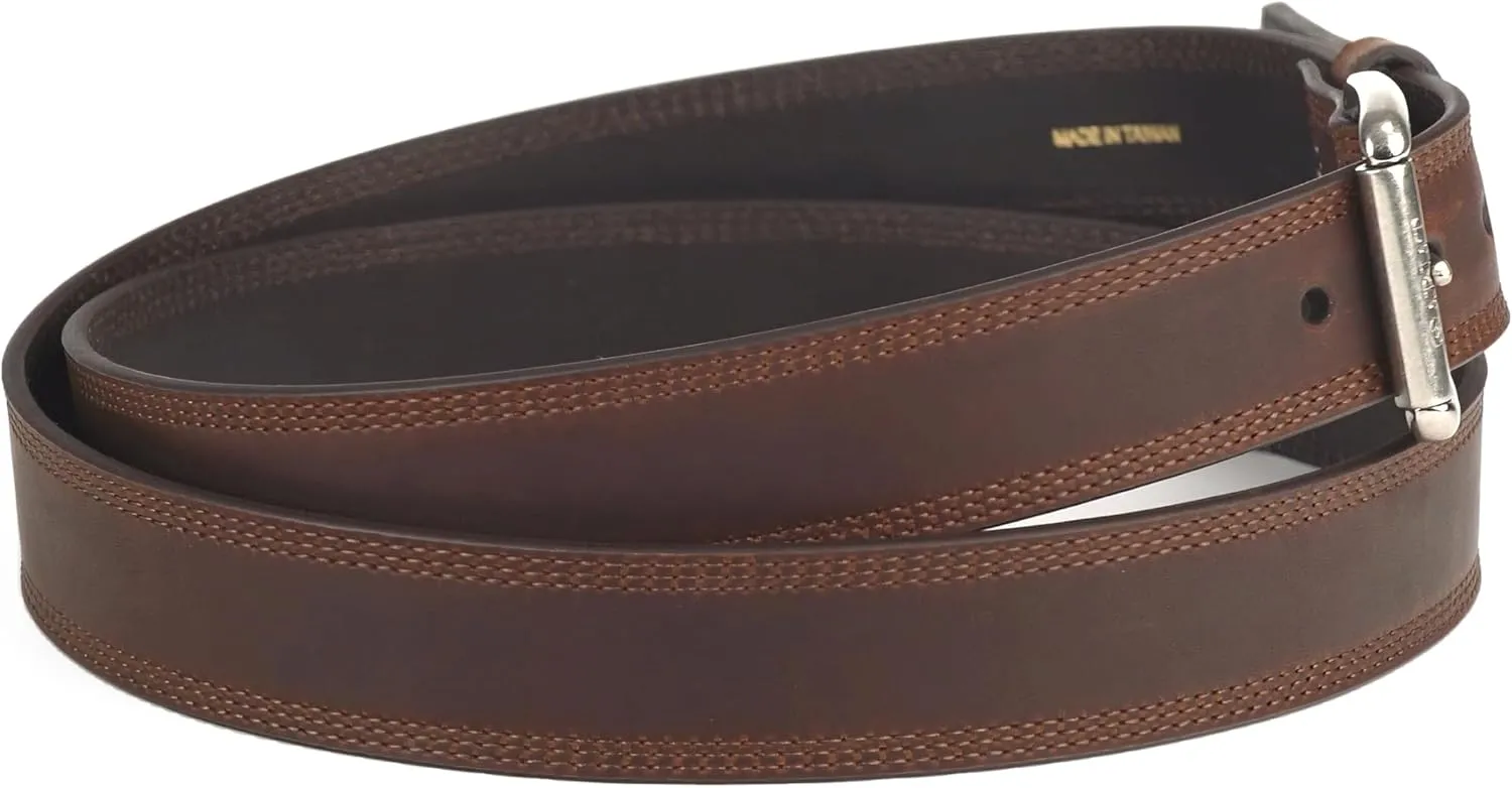 ARIAT Men's Rollershirt Triple Stitch Leather Belt