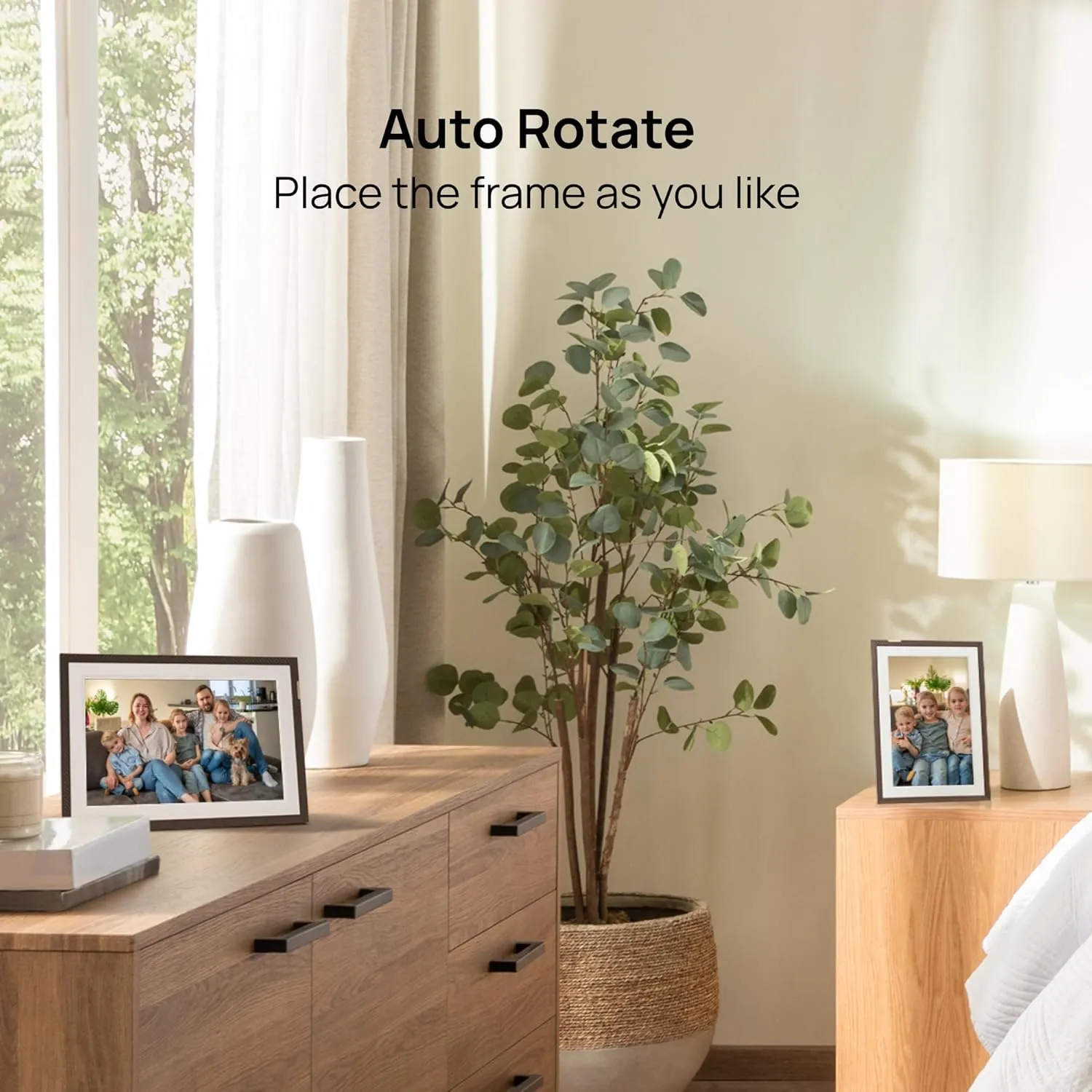 ARZOPA 10.1" WiFi Digital Picture Frame, HD IPS Anti-Glare Touch Screen Digital Photo Frame with 32GB Storage, Wall Mountable, Auto-Rotate, Easy Sharing&Custom Gifting via Free ARZOPA APP for Mom