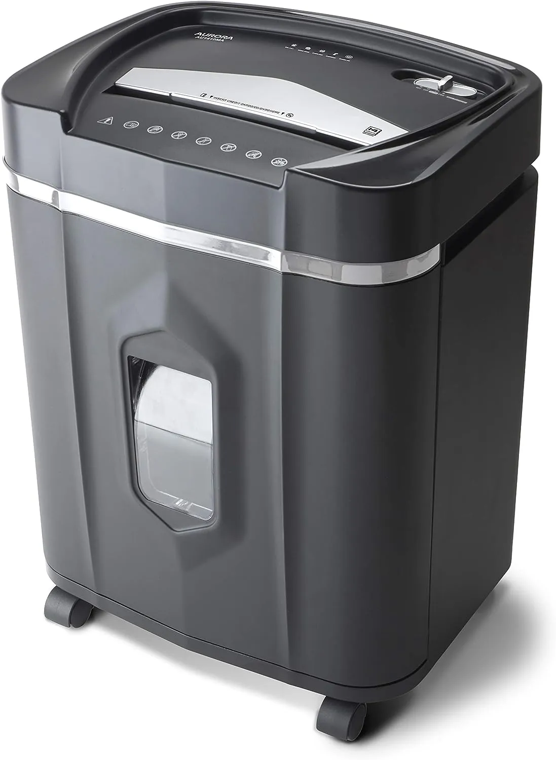 Aurora AU1210MA Professional Grade High Security 12-Sheet Micro-Cut Paper/CD and Credit Card/ 60 Minutes Continuous Run Time Shredder