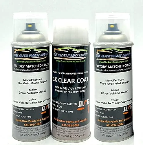 Auto Paint Depot Touch Up Paint for Scion FR-S-Crystal White Tricoat K1X (All Years, All Models) Aerosol Spray with Clear Coat