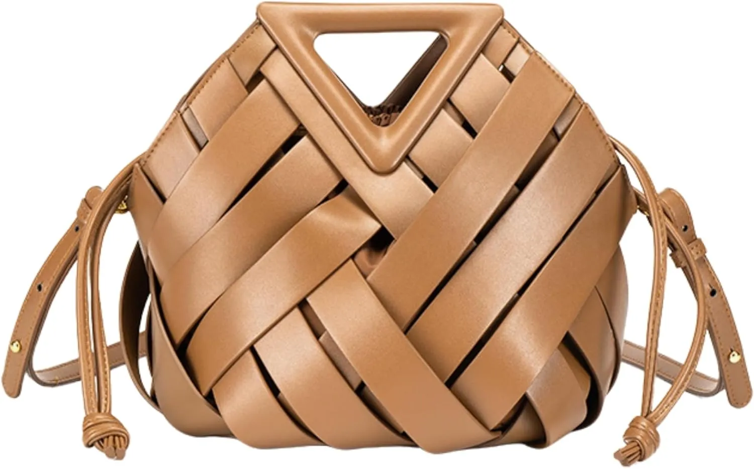 Axcone Large capacity triangular woven handbag - women's handbag, shoulder bag, crossbody bag