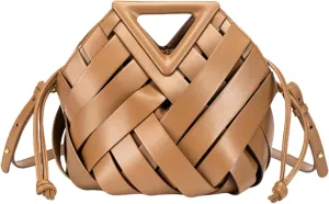 Axcone Large capacity triangular woven handbag - women's handbag, shoulder bag, crossbody bag