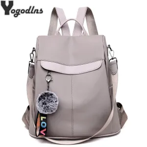Backpack Anti-theft for Purse Casual Lightweight Shoulder Rave testimonials International delivery School Women Teenagers Mochila Girls Hairball Waterproof Rucksack Bag