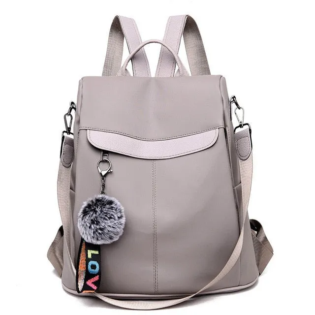 Backpack Anti-theft for Purse Casual Lightweight Shoulder Rave testimonials International delivery School Women Teenagers Mochila Girls Hairball Waterproof Rucksack Bag