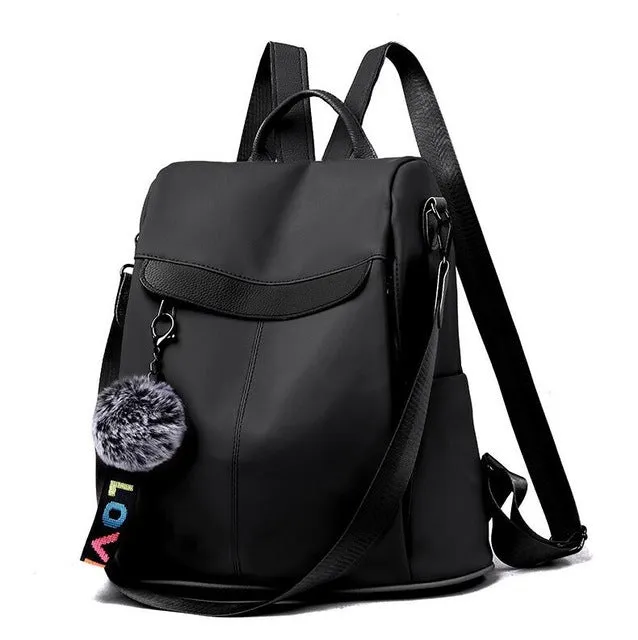 Backpack Anti-theft for Purse Casual Lightweight Shoulder Rave testimonials International delivery School Women Teenagers Mochila Girls Hairball Waterproof Rucksack Bag