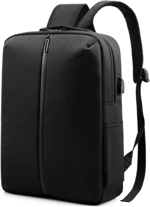 Backpack For Men Men's Grey Nylon Business Backpack Portable Urban Laptop Bag with Multifunctional Design(Black)