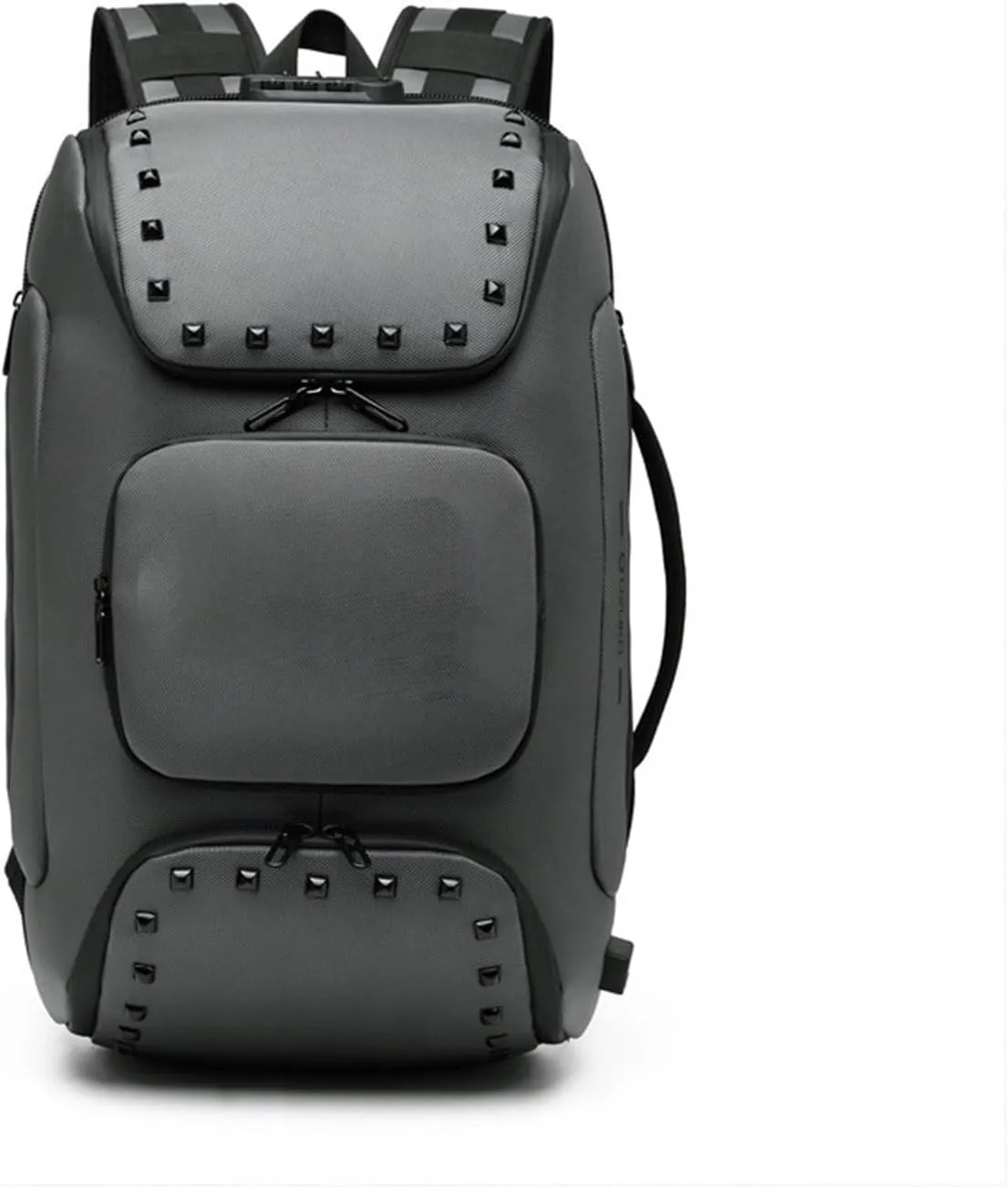 Backpack For Men Multifunctional Anti-theft Waterproof Laptop Backpack for Men with USB Charging Port Travel Shoe Bag(Gray)