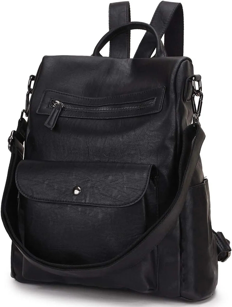 Backpack Purse for Women,Fashion Anti-Theft PU Leather Travel Shoulder Bag for Ladies Large Satchel VONXURY