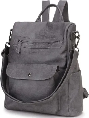 Backpack Purse for Women,Fashion Anti-Theft PU Leather Travel Shoulder Bag for Ladies Large Satchel VONXURY