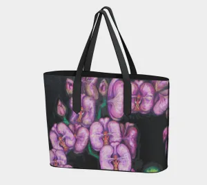 Bag *00% satisfaction guarantee Leather Vegan Problem-solving Tote Orchids