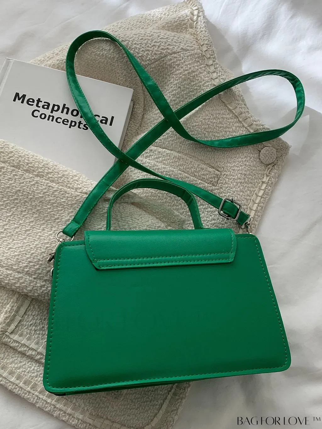 BagForLove - Chic Chain Embellished Compact Satchel