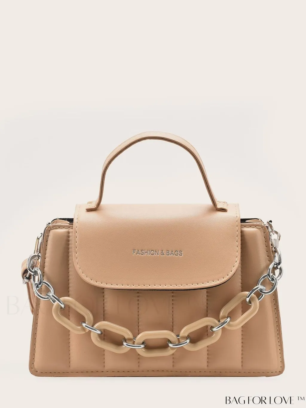 BagForLove - Chic Chain Embellished Compact Satchel