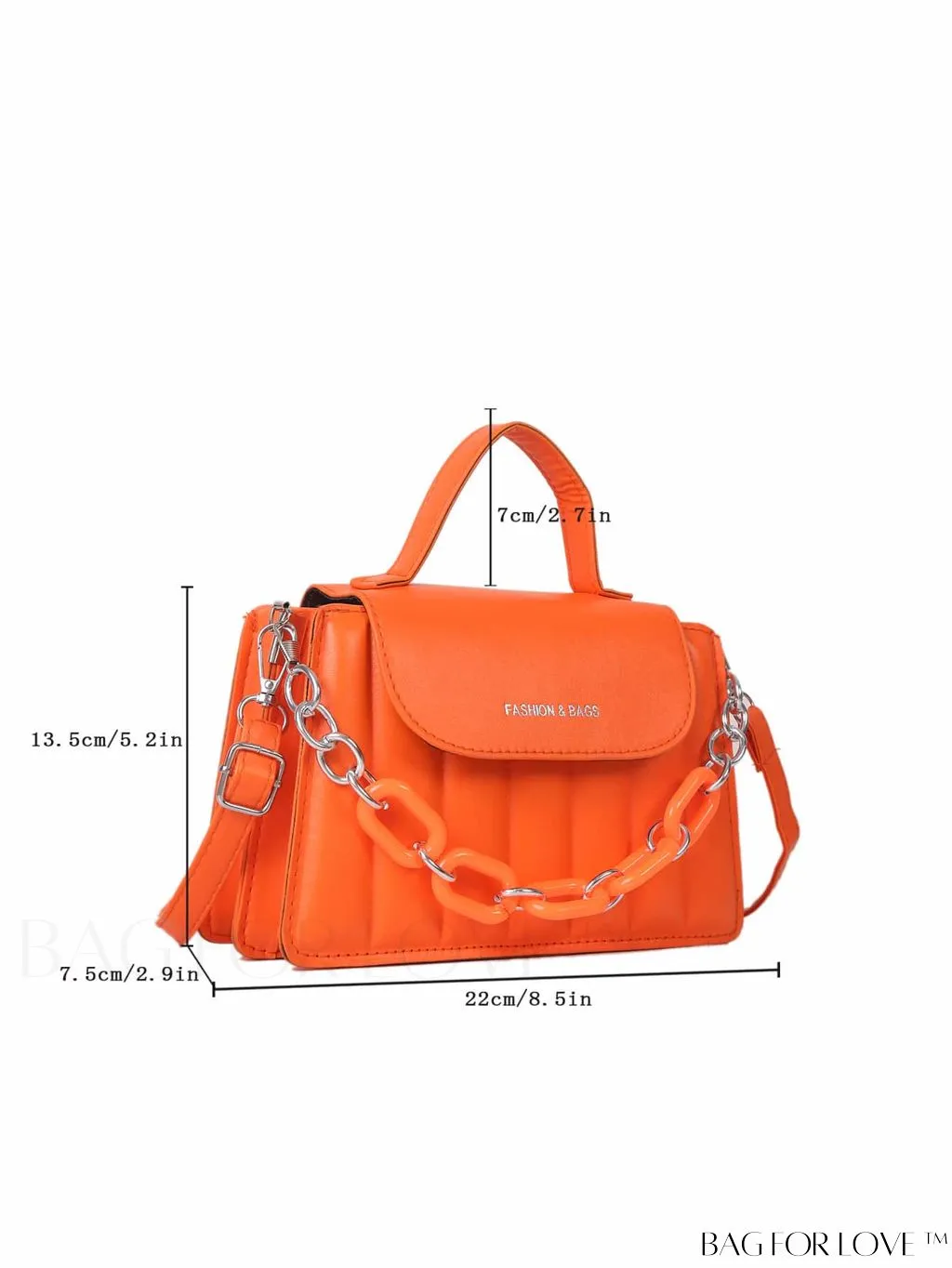 BagForLove - Chic Chain Embellished Compact Satchel