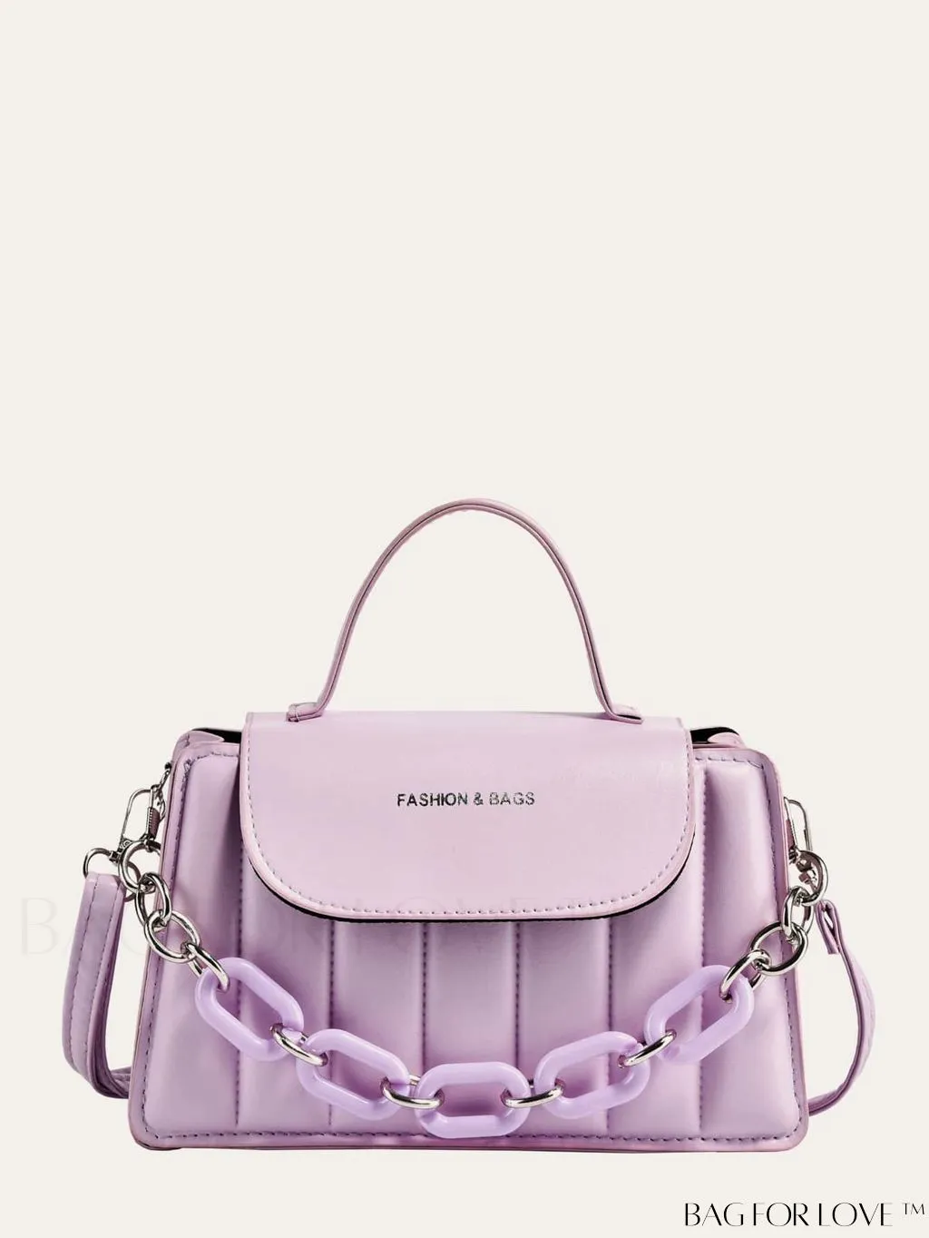 BagForLove - Chic Chain Embellished Compact Satchel