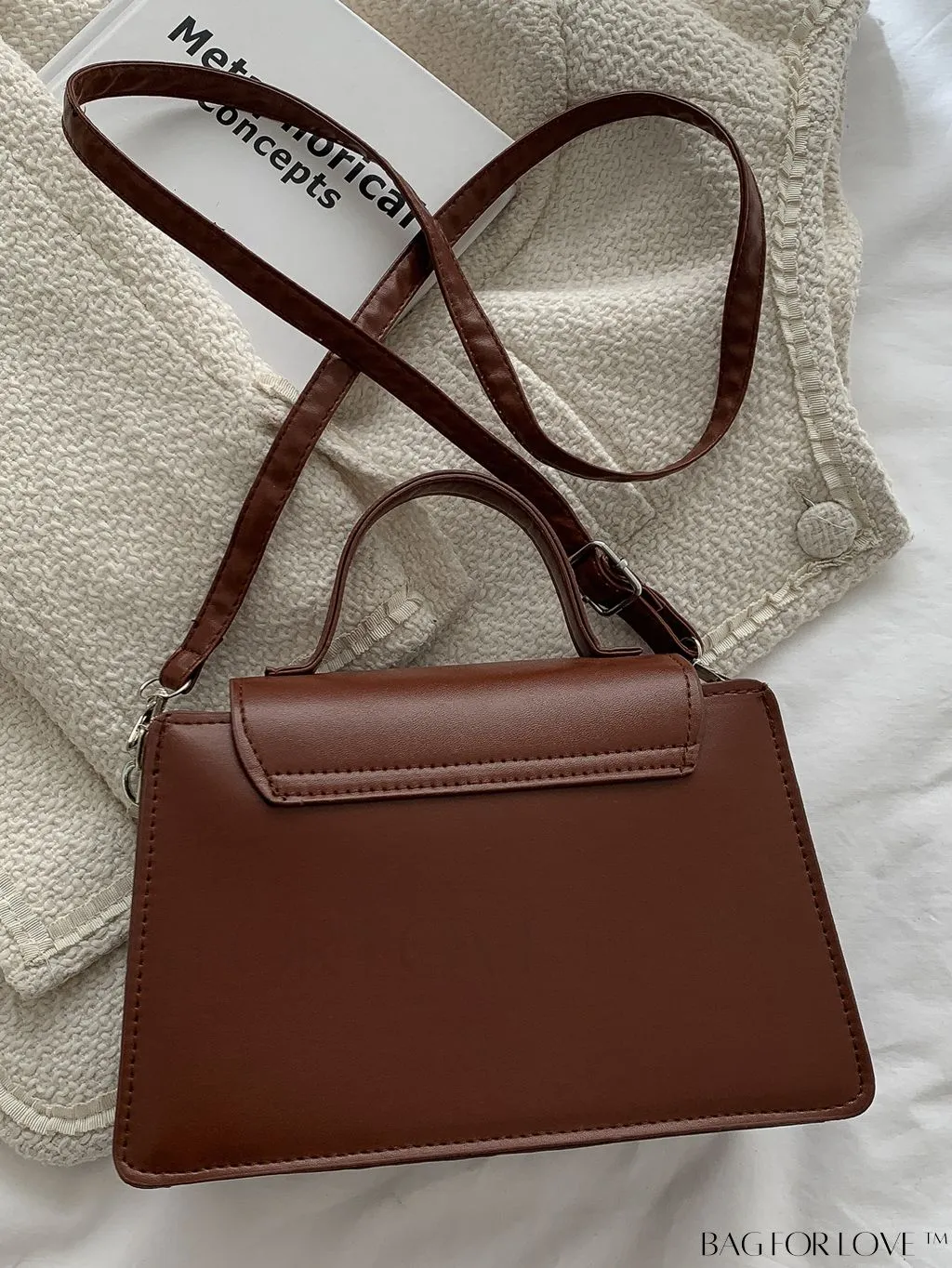 BagForLove - Chic Chain Embellished Compact Satchel