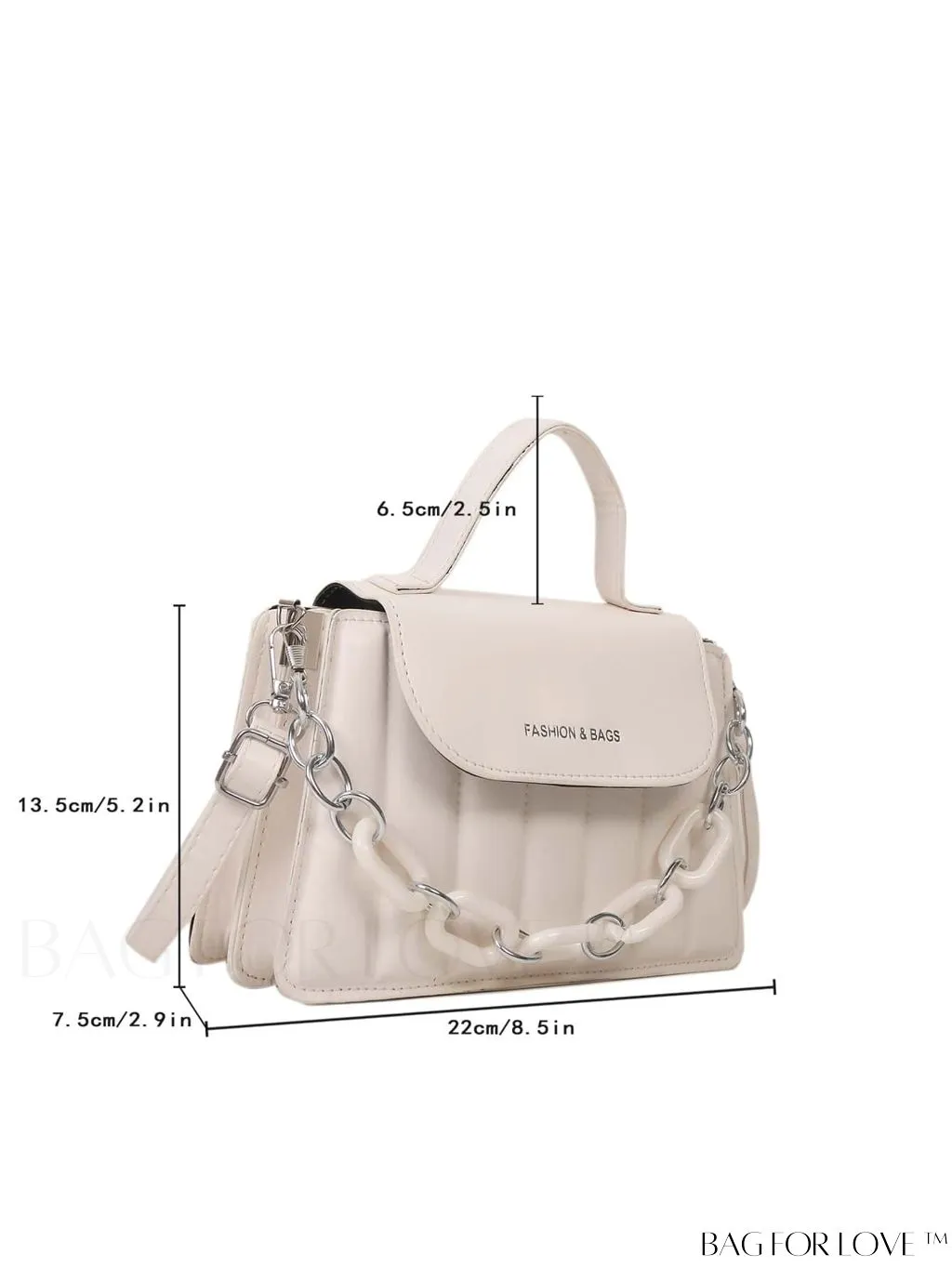 BagForLove - Chic Chain Embellished Compact Satchel