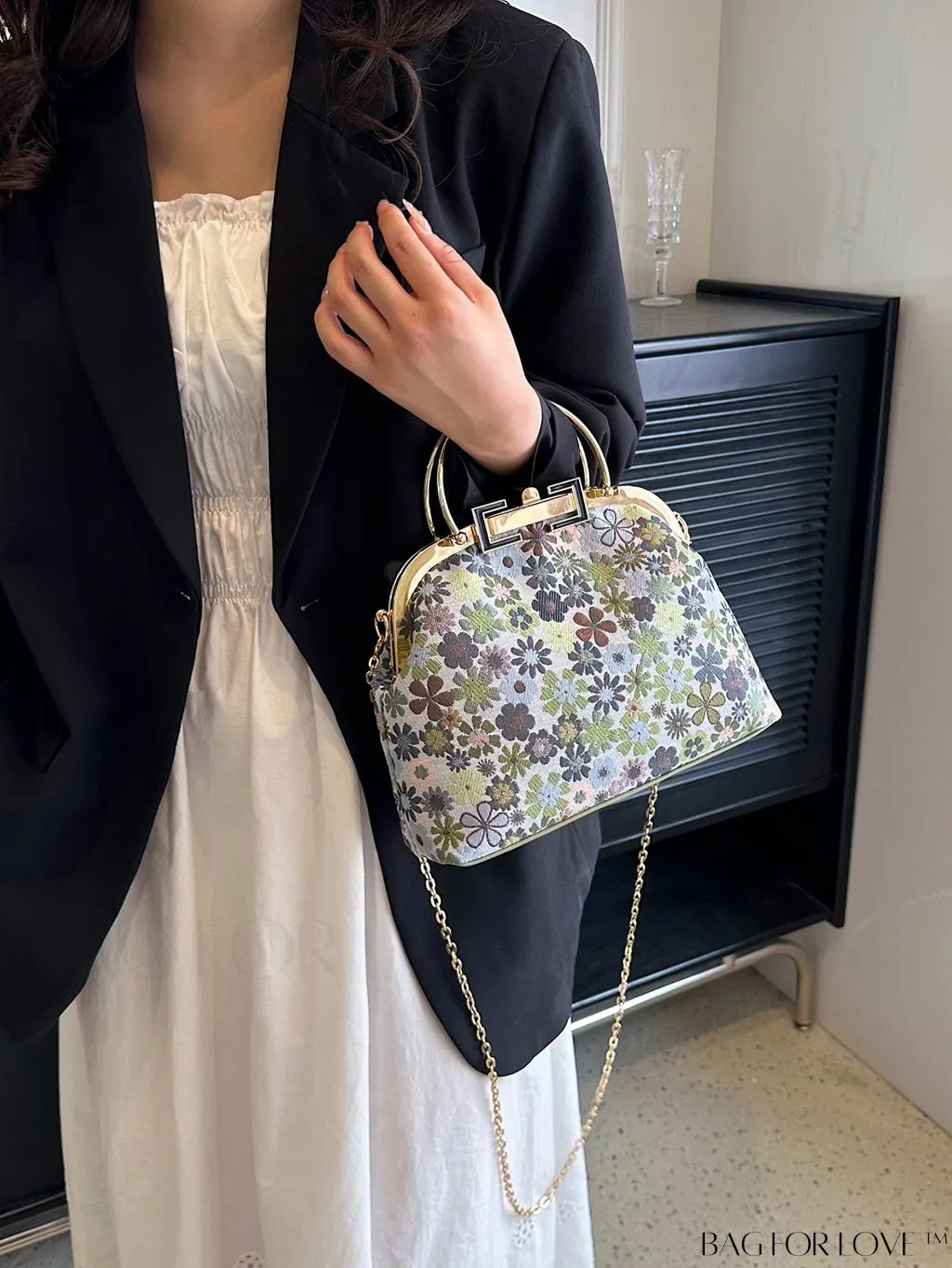 BagForLove - Chic Floral Clutch with Chain Strap