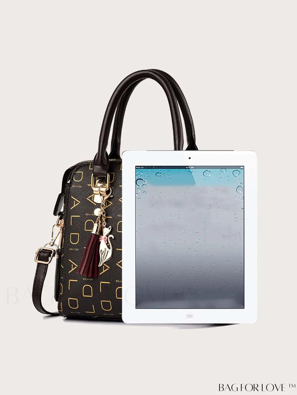 BagForLove - Chic Womens Adjustable Strap PU Leather Crossbody Bag with Pendant - Stylish Handbag