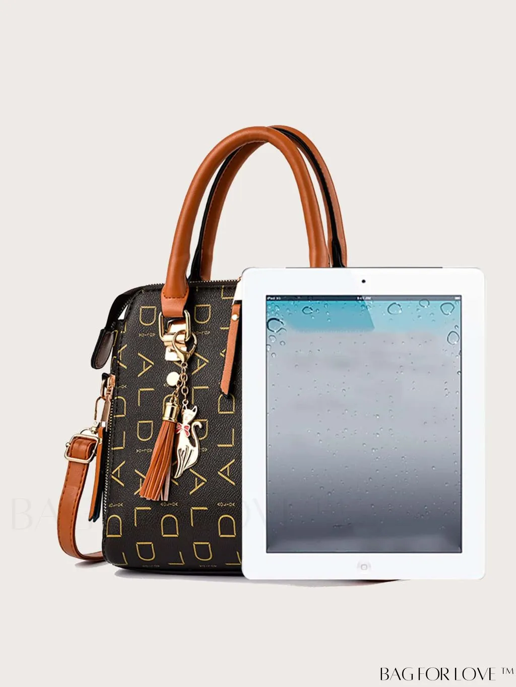 BagForLove - Chic Womens Adjustable Strap PU Leather Crossbody Bag with Pendant - Stylish Handbag