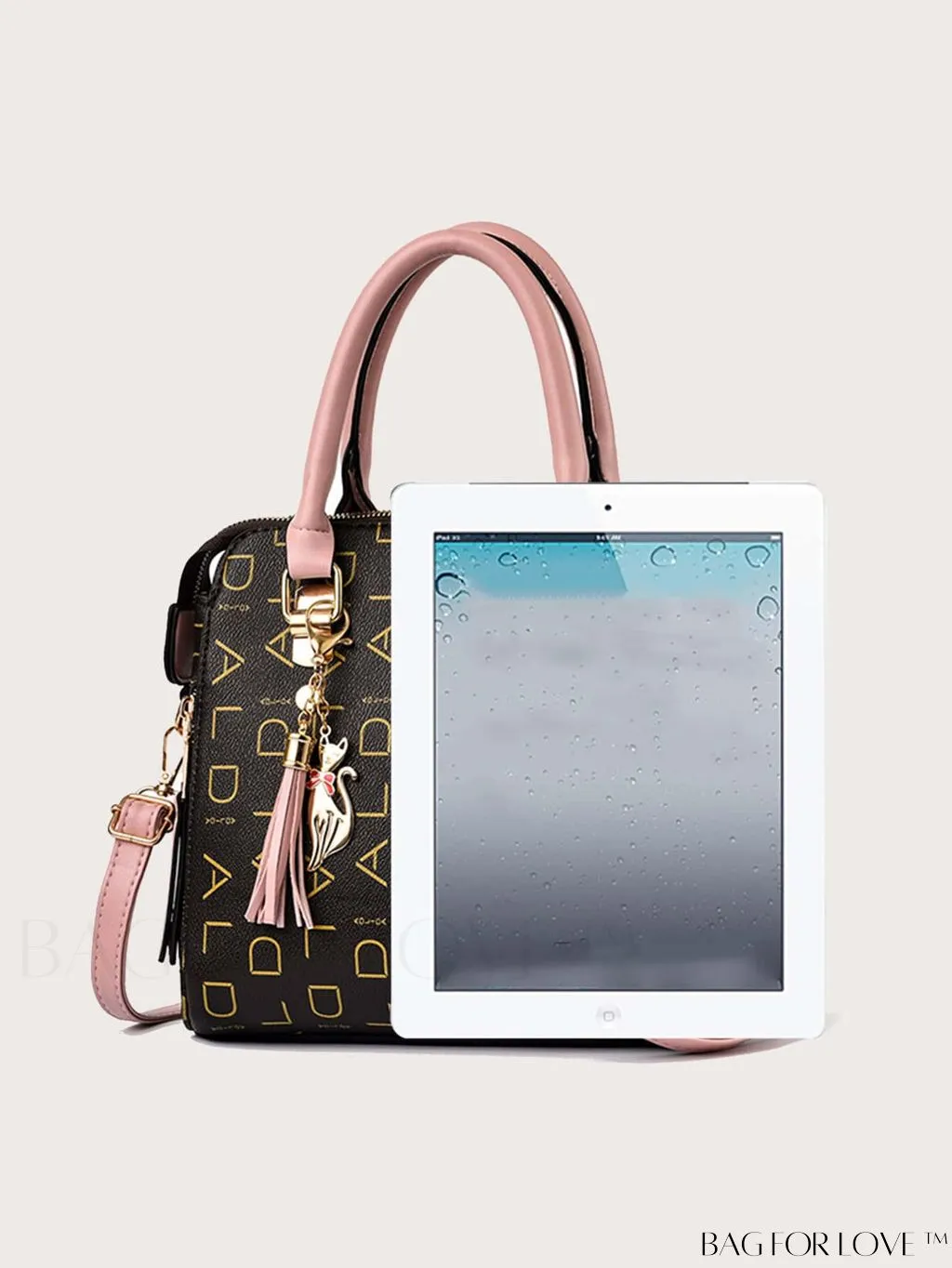BagForLove - Chic Womens Adjustable Strap PU Leather Crossbody Bag with Pendant - Stylish Handbag