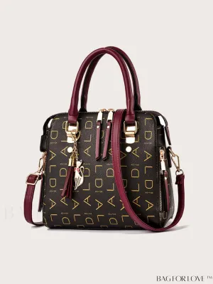 BagForLove - Chic Womens Adjustable Strap PU Leather Crossbody Bag with Pendant - Stylish Handbag