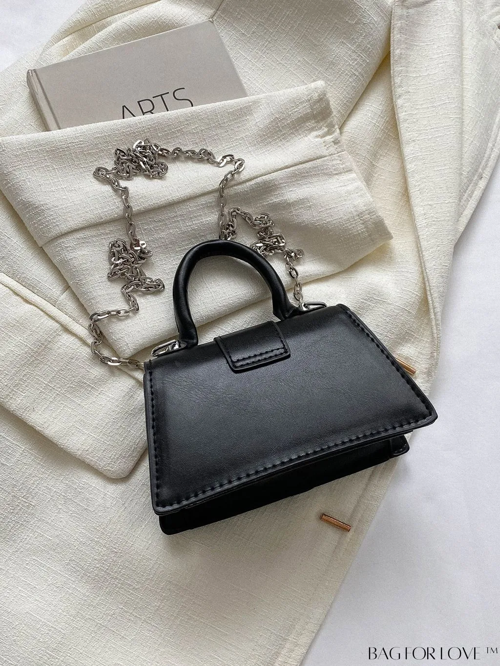 BagForLove - Compact Chain-Strap Square Handbag: Perfect for Phones, Lipstick, and Keys